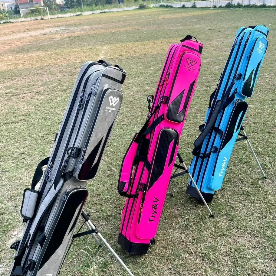 Bao Đựng Cần cao cấp ChuangWei Try&V 3 ngăn chính, 3 ngăn phụ dài 130 cm , chất liệu da PU , chống thấm nước tuyệt đối