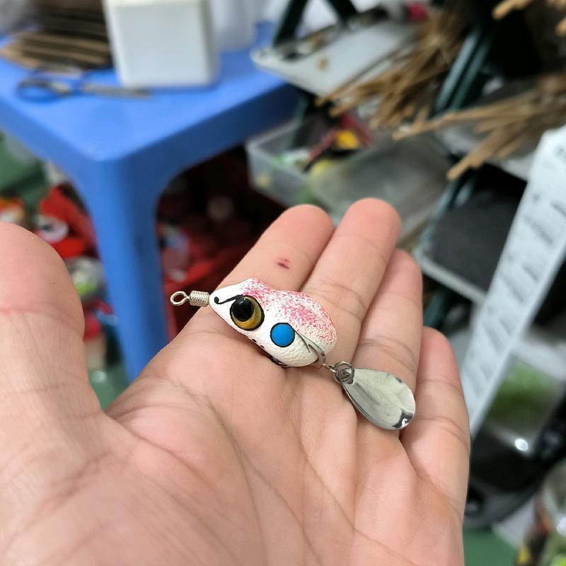 Mồi nhái hơi mini H30 nhạy cá câu lóc nheo chẽm