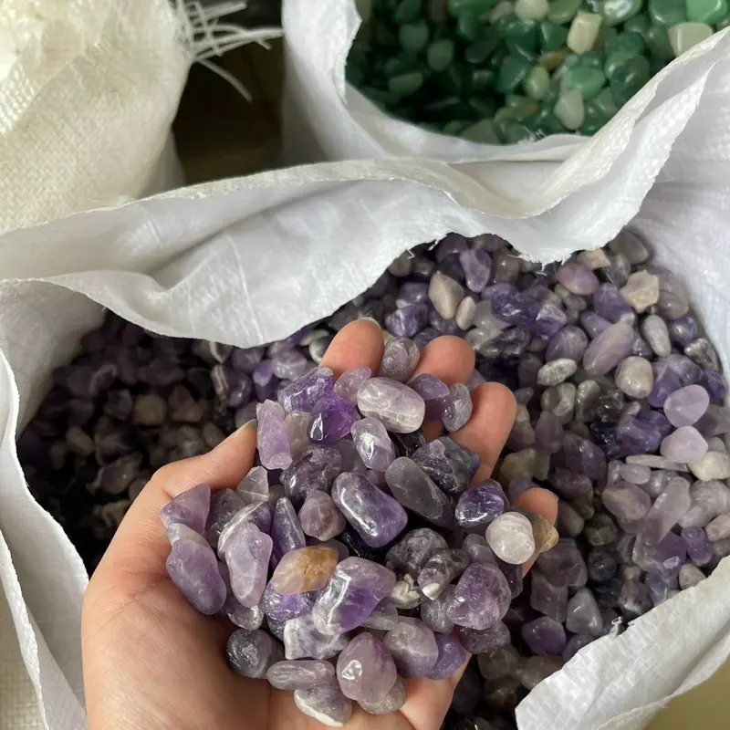 Thạch anh vụn ngũ sắc đa sắc 2