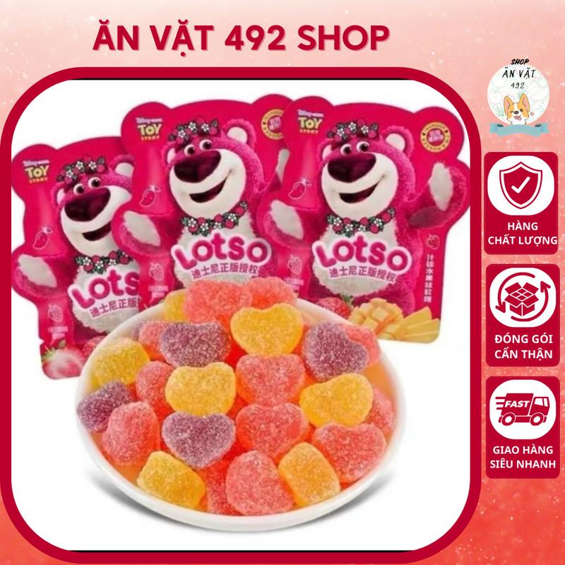 Kẹo Dẻo Trái Cây Bọc Đường Gấu Dâu Lotso - Ăn Vặt 492 Shop 0