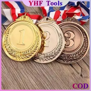 Medali Penghargaan Anak Bahan Logam Warna Emas / Silver / Perunggu Medali Game Kreatif
