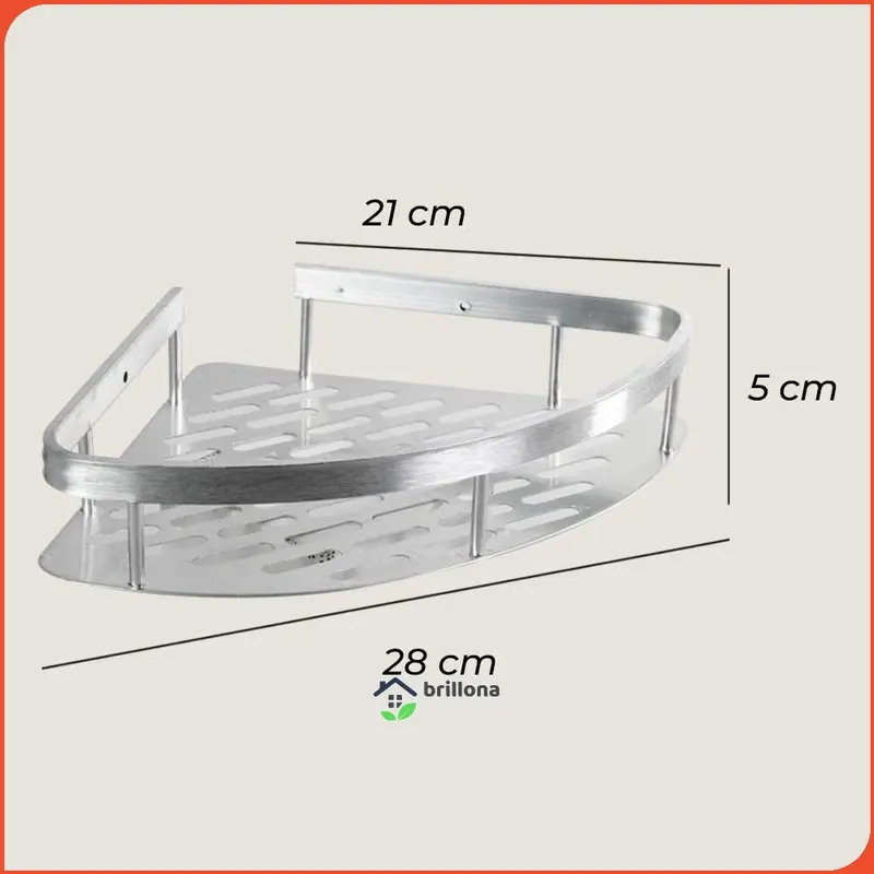 RGR Rak Gantungan Sudut Dinding Kamar Mandi Corner Shelf - RG2A 8