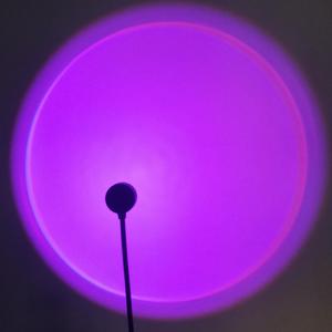 Luz para selfies LED de 7 colores alimentada por USB, Luz ambiental portátil para selfies, Proyector de atardecer LED Luz nocturna, Luz de fondo para selfies
