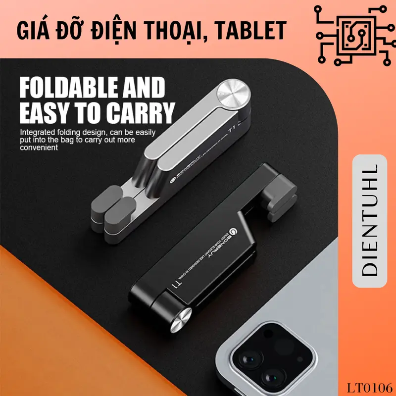 Giá đỡ Điện Thoại Máy Tính Bảng Ipad Tablet Để Bàn Nhỏ Gọn - Gấp Gọn, Điều Chỉnh Đa Năng, Hợp Kim Nhôm Cao Cấp 4