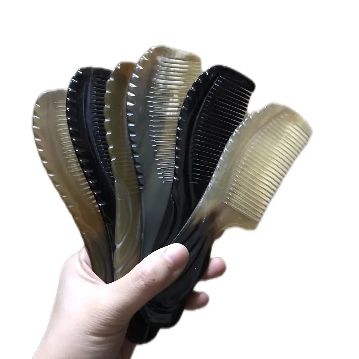 Lược S.ừng B.ò C.hâu Phi Size S - Chăm Sóc Tóc Tự Nhiên - Dưỡng Tóc