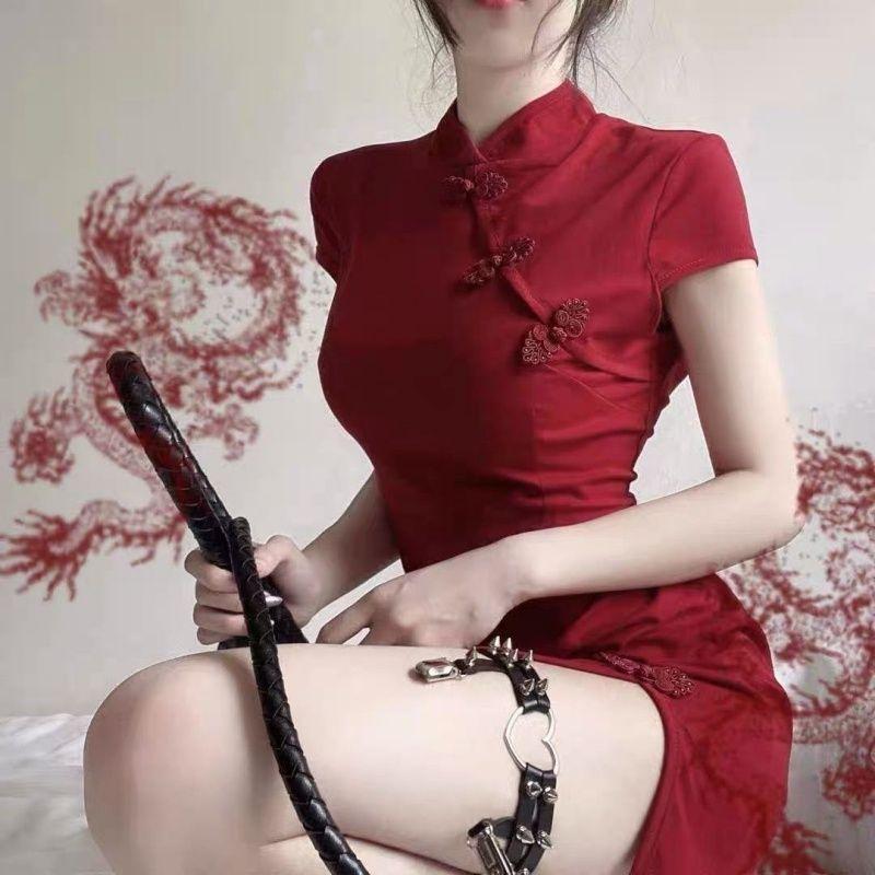 Product Introduction of Đầm Sườn Xám Cách Tân Phong Cách Retro Cho Nữ Dress Váy 6
