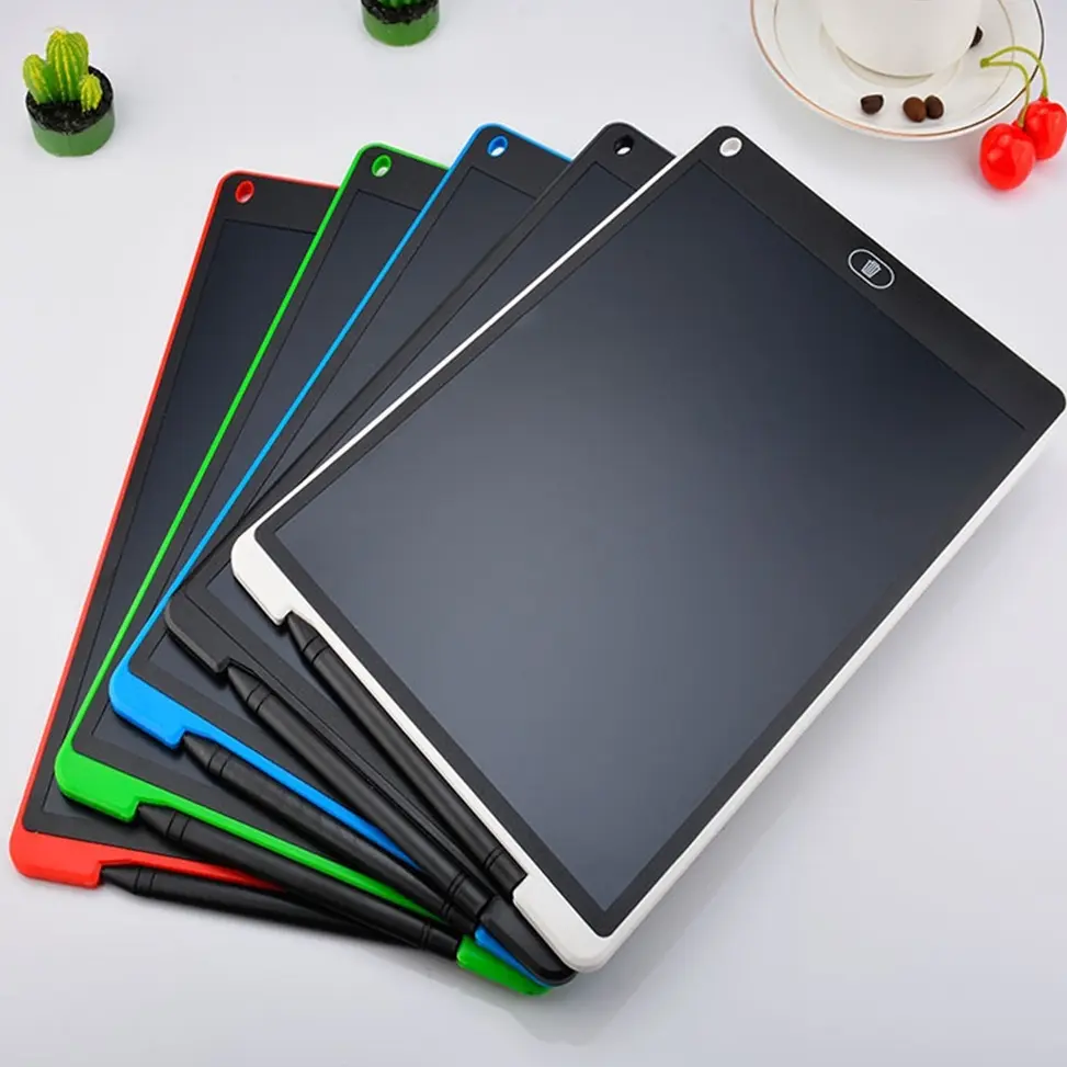 12 inch bảng viết bảng vẽ màn hình LCD bảng viết bảng viết điện tử dạy bé học chữ, làm toán Đồ Chơi Toys Máy Tính Pin Máy Tính