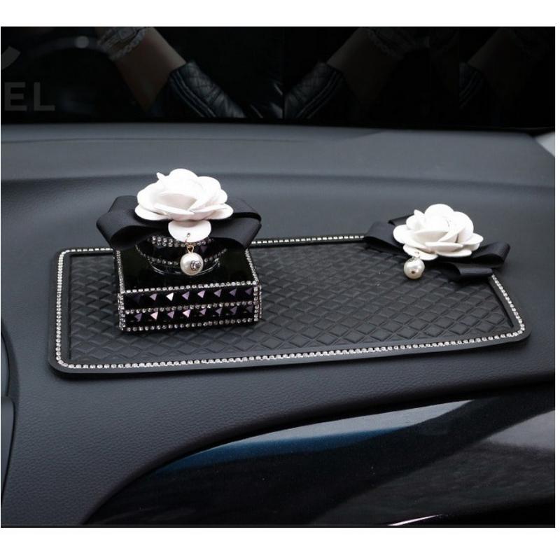 Antiselip Dashboard Mobil DAD Bunga Passion Flower Daisy Premium Import BESAR 29.5 x 15cm 3