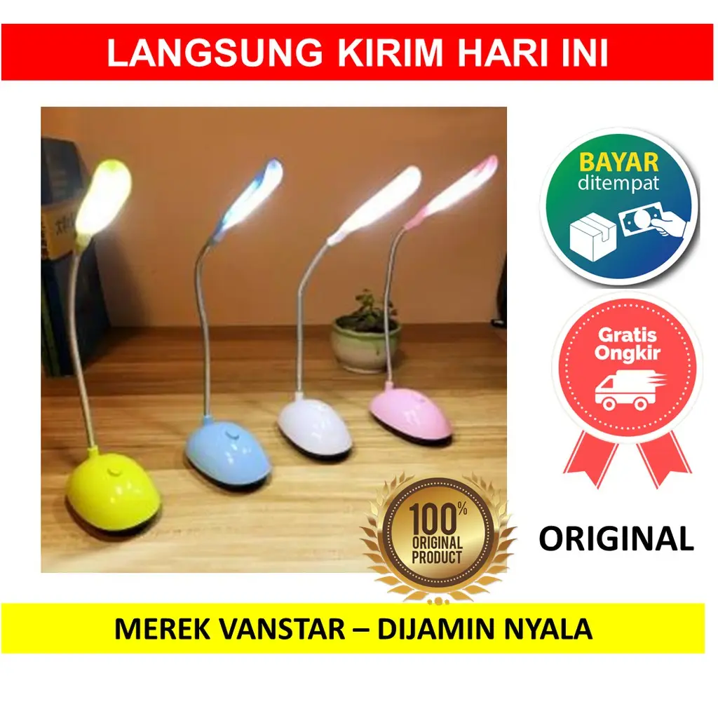 LAMPU BELAJAR V-7188 LAMPU BELAJAR MINI DESK V7188 V 7188 VANSTAR MEJA