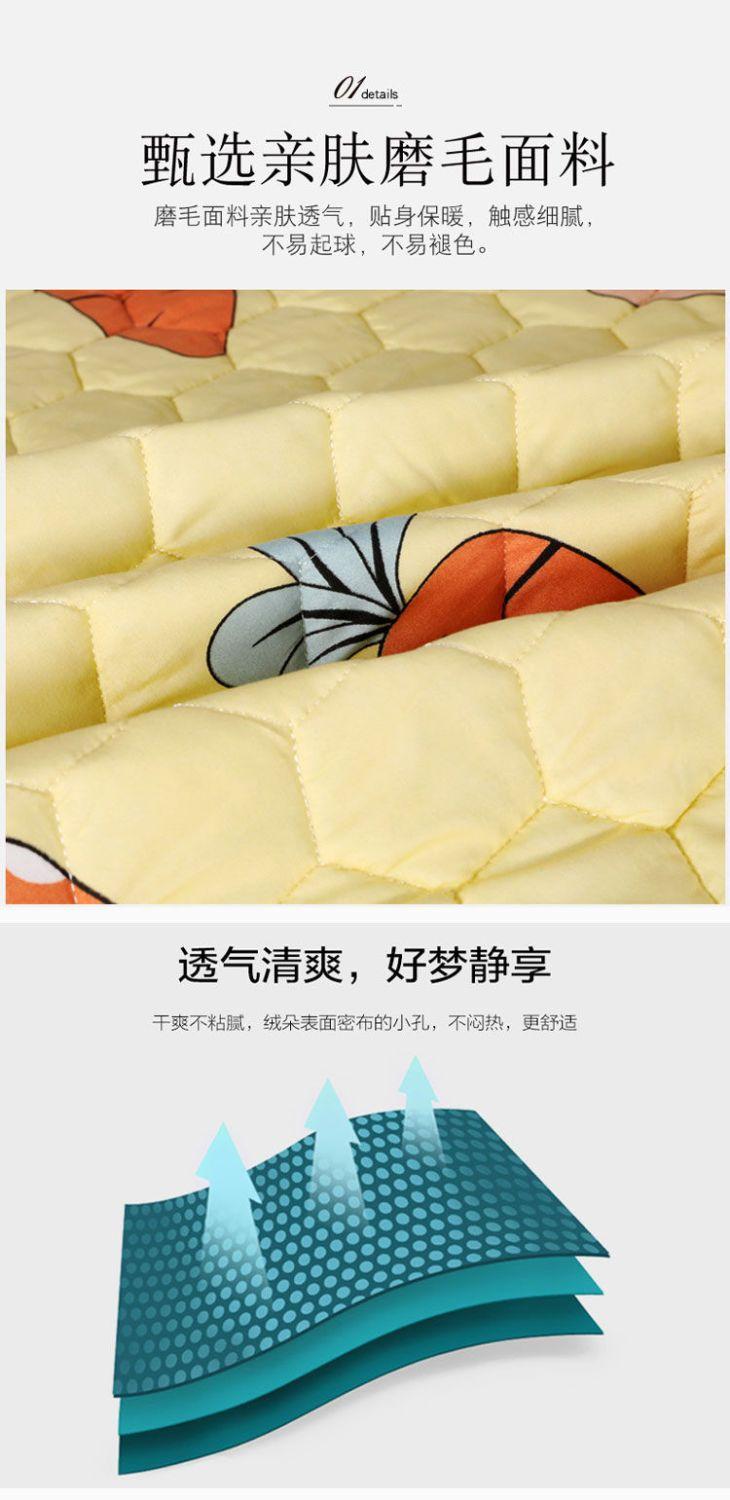 Product Introduction of [30 Days Hot Sale 3491 Pieces] Four Seasons Quilted Mattress Cover Single Piece Thickened Bedspread Non-Slip Fixed Mattress Cover Simmons Protector Full Wrap Cover 4