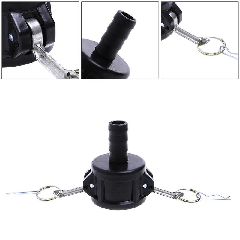 275-330 Gallon IBC Tote for Tank Drain Adapter 2" Cam Lock To 1" Garden Hose 1
