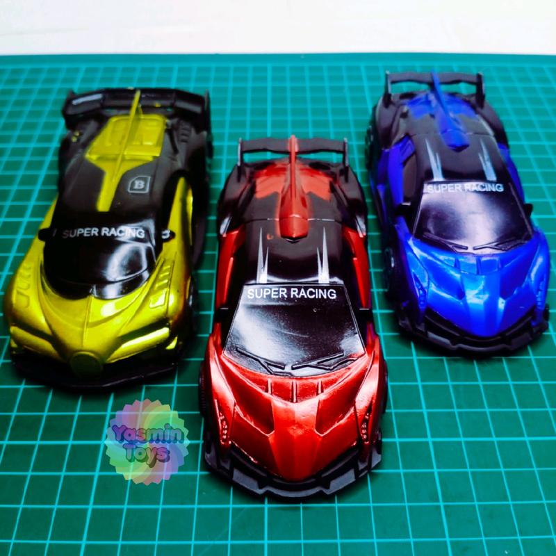 3pcs Mobil sport racing super car/lamborghini uk kecil Mainan Toy bahan dari plastik 2