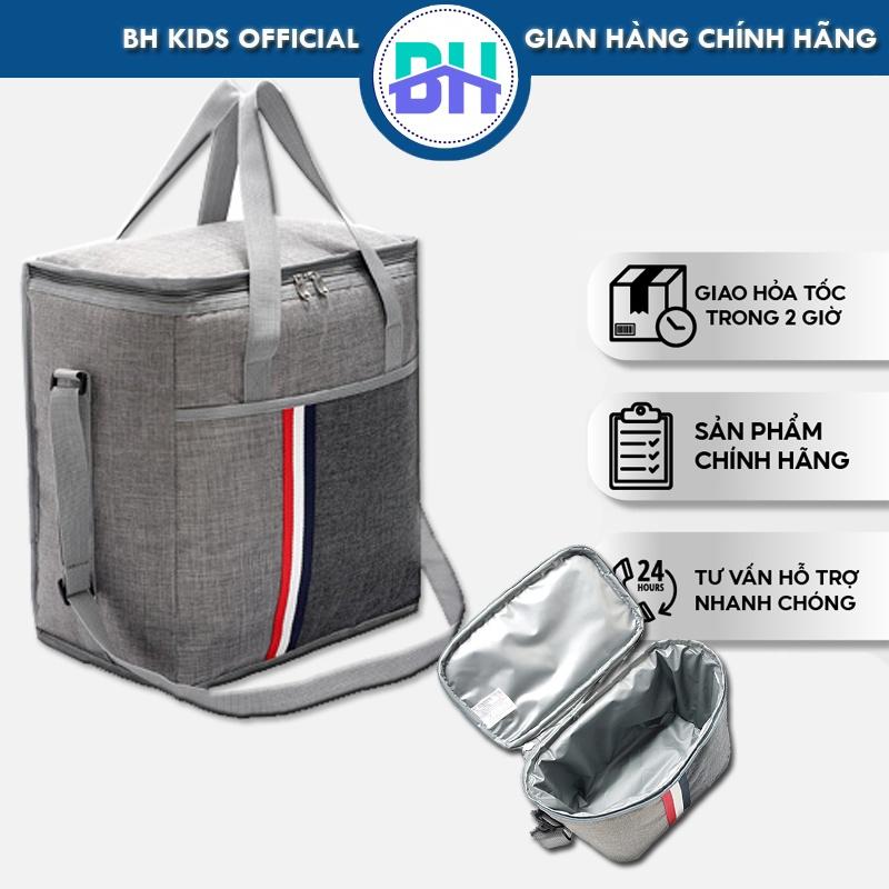 Túi đựng cơm giữ nhiệt BH Kids đựng bình sữa dã ngoại - Vải Oxford D600 chống nước cao cấp - BHS52