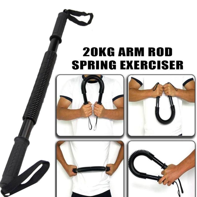 Product Introduction of 1 Pc Heavy Duty Power Twister Spring Bar Resistance Strength Bar Bend Chest Arm Training Exercise Fitness Equipment 23