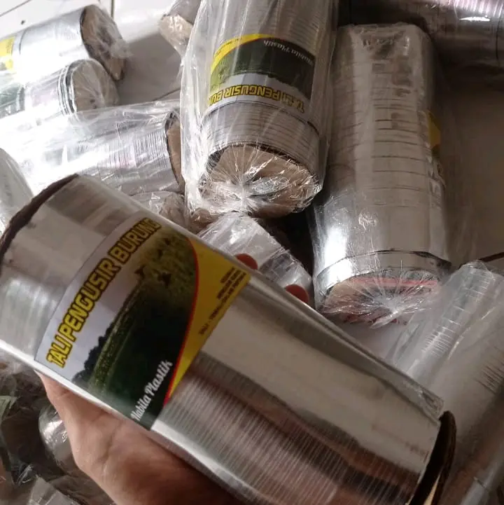 Tali Perak Silver 2 Sisi Pengusir Burung Pipit Disawah Paket Pergulung Berat 960 gr 2