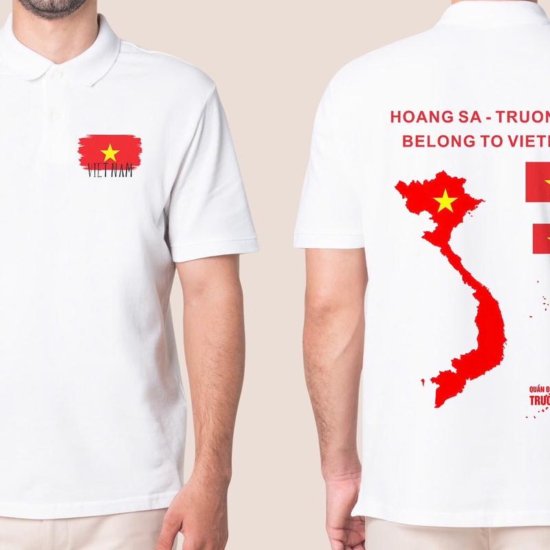 Áo polo K-love bản đồ Việt Nam, chất liệu polyeste, thoáng mát, co dãn, không nhăn không xù - Shirt, Menswear 6