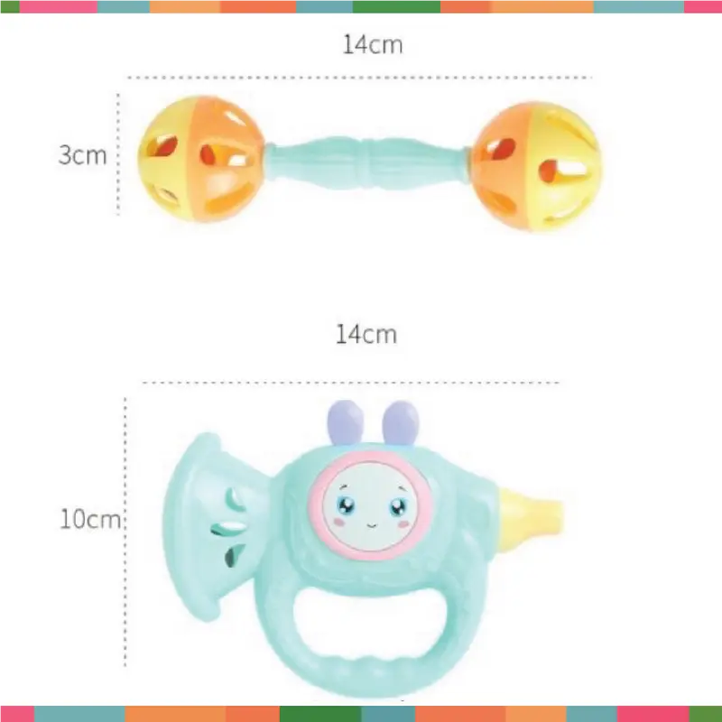 Đồ Chơi Xúc Sắc - Bộ 7 Món Đồ Chơi Xúc Xắc Đáng Yêu Cho Bé - Đa Hình Nhiều Màu Sắc 4
