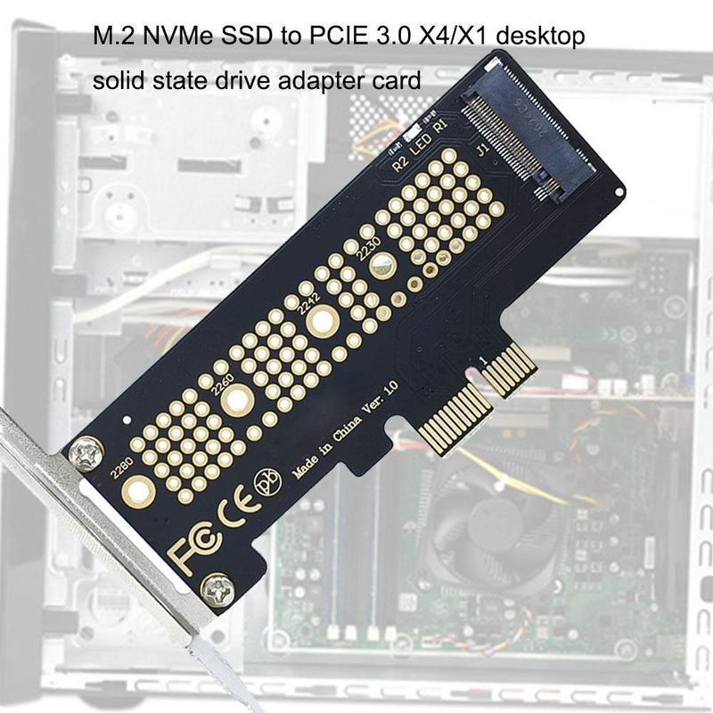 M.2 NVME SSD To PCIE 3.0 X1 X4 X8 X16 Desktop Hard Adapter Drive ...
