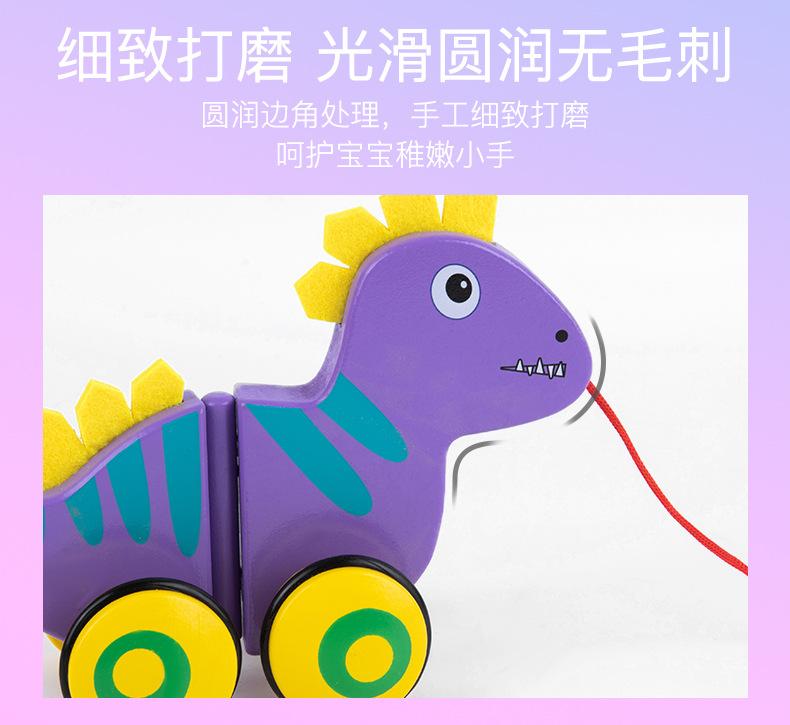 Product Introduction of Infant Walker with Animal Friends: Pull Along Cart Featuring Cartoon Dog and Crocodile for 0-3 Year Olds 23