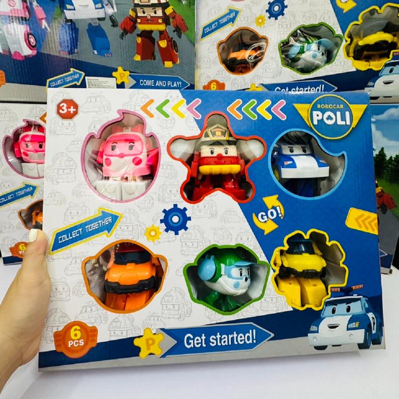 Đồ chơi biệt đội Robocar Poli biến hình chế độ robot chế độ xe cho bé thỏa sức sáng tạo Toy