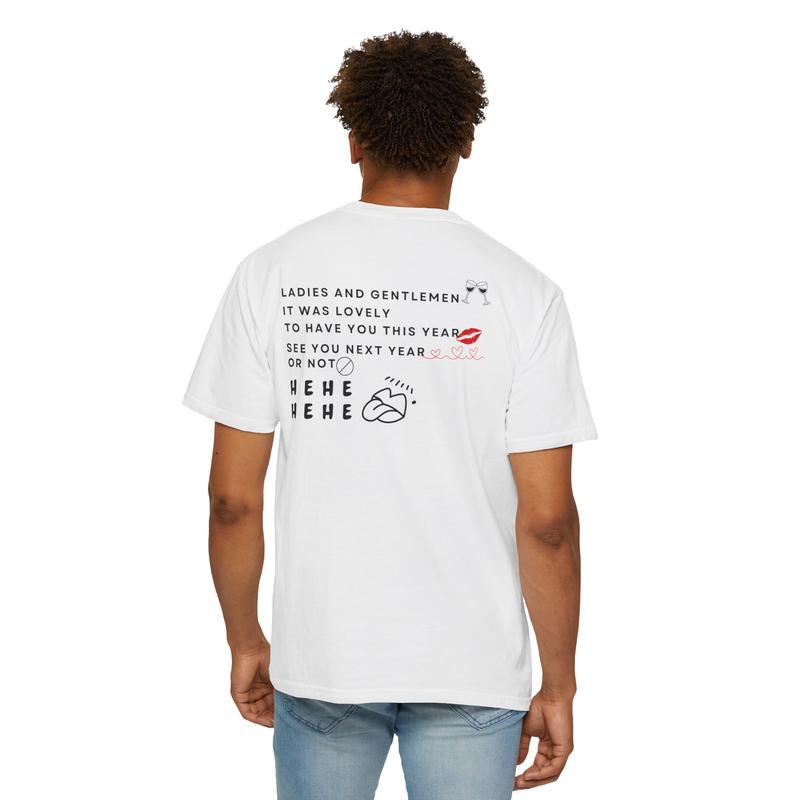 Limite Kaos unisex New Year Card*i B ladies and gentlemen 100% Cotton Combed24s[STOCK TERBATAS] Casual Cotton Katun Tshirt Pendek Digital 6