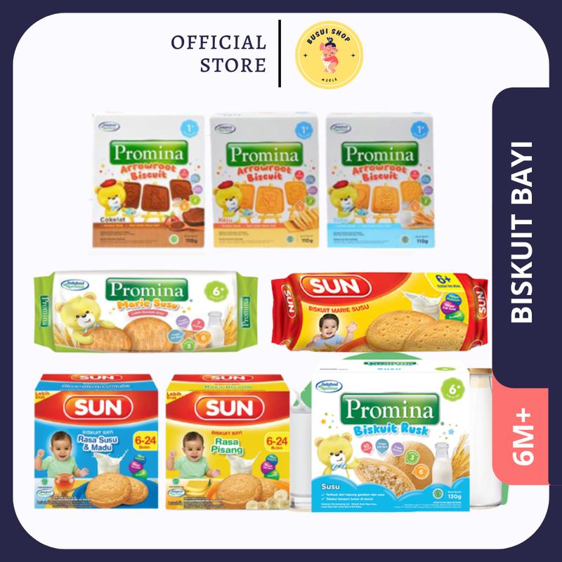 Promina Biskuit Marie Roll Sun Marie Roll Rusk BABIES MEALS Biskuit ...