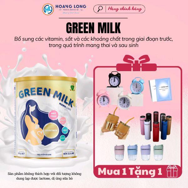 Sữa Non Cho Mẹ Bầu Green Mlik (Lon 400gr) - Bổ Sung Dinh Dưỡng Vitamin Thai Kỳ - Lượng Đường Thấp Không Ngọt Dễ Uống Có Gói Dùng Thử Tiện Lợi phu nutriboost xương Men Vi Sinh Siro Ăn Ngon sữa  non thuốc