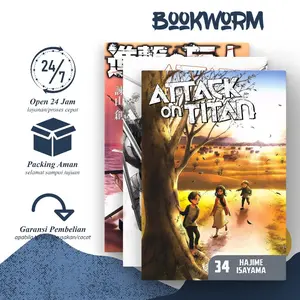 Komik Manga Attack On Titans / Shingeki No Kyojin Vol. 1-34 Bahasa Indonesia