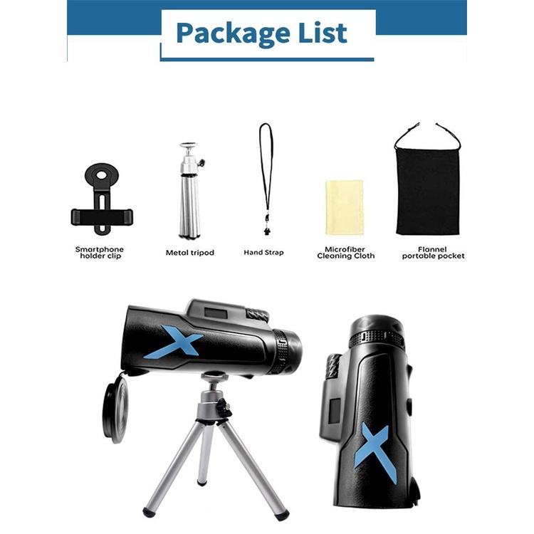 Product Introduction of Telescope HD Professional Monocular Powerful Binoculars Long Range High Quality Zoom Portable Low Night Vision Military Hunting 7