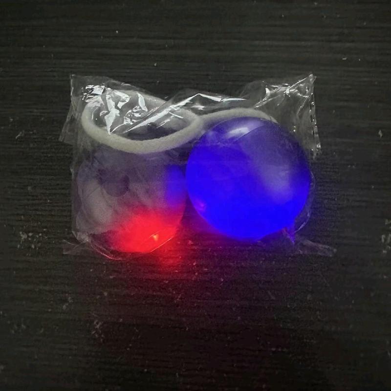 COD Mainan Bola YoYo Magic Bulat Bahan Plastik Ukuran 2.2x1.3" + Lampu Colorful untuk Anak hadiah toys 8