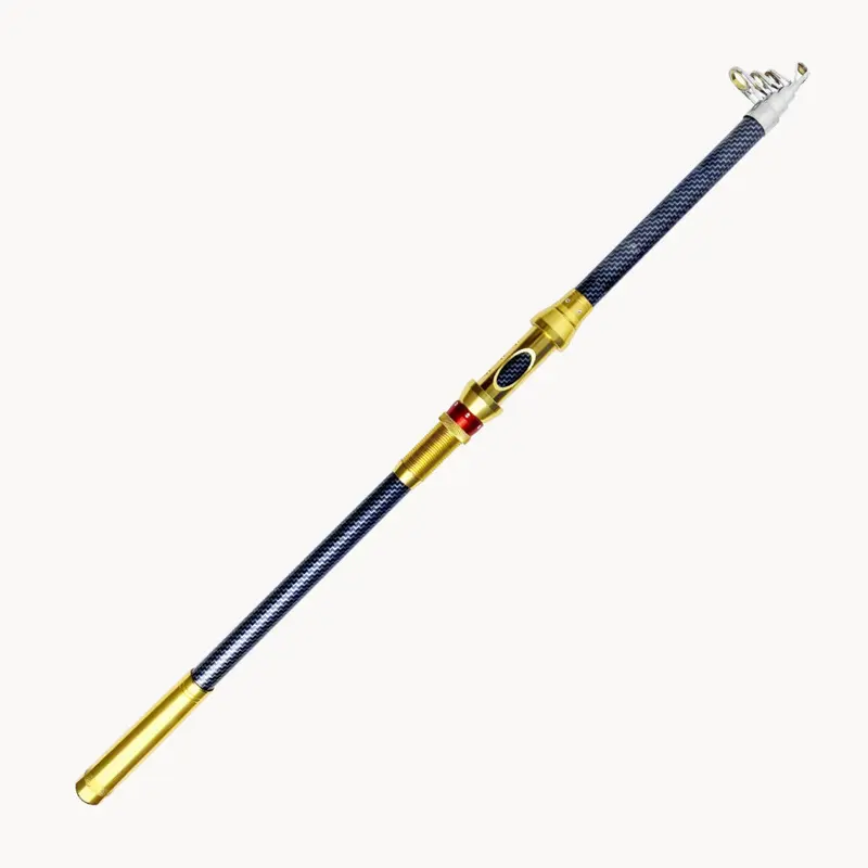 1 Set Paket Joran Pancing Laut Antena Portable High Carbon Joran Laut Teleskopik dengan Reel Pancing 4