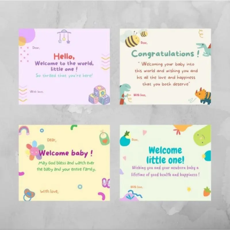 Kartu ucapan greeting card greetingcard kelahiran bayi newborn new born