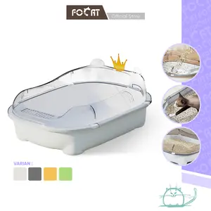 FOCAT X Litter Box Kucing Lucu Toilet Kucing Anjing Bak Pasir Desain Terbuka M18 Toilet Kucing Lucu litter  box box pup  kucing