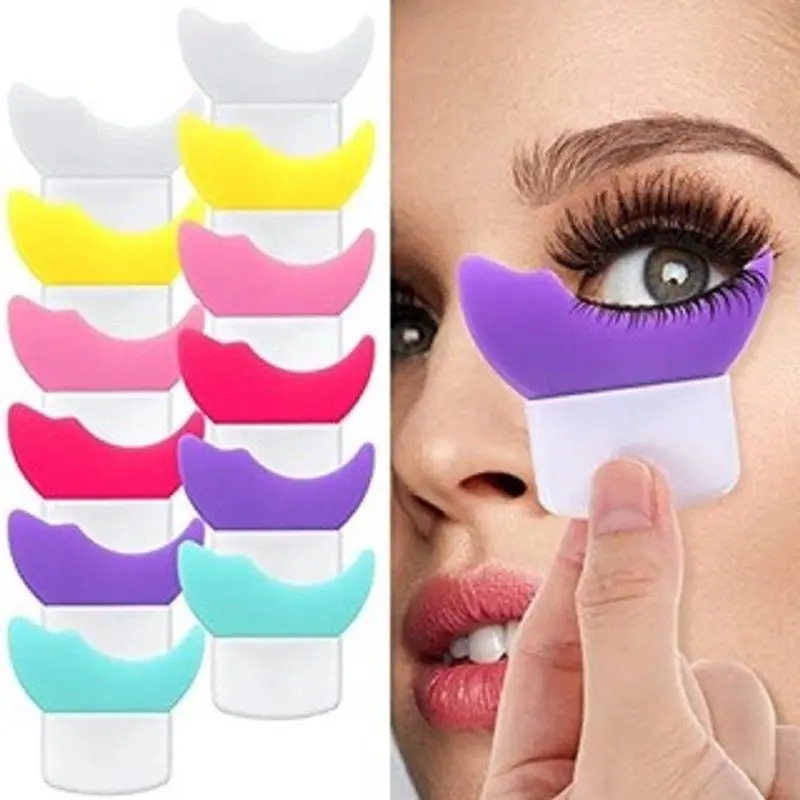 Alat Rias Mata 3-in-1 Maskara, Eyeliner, dan Eyeshadow Silikon Super Lembut dan Reusable - Eyelash