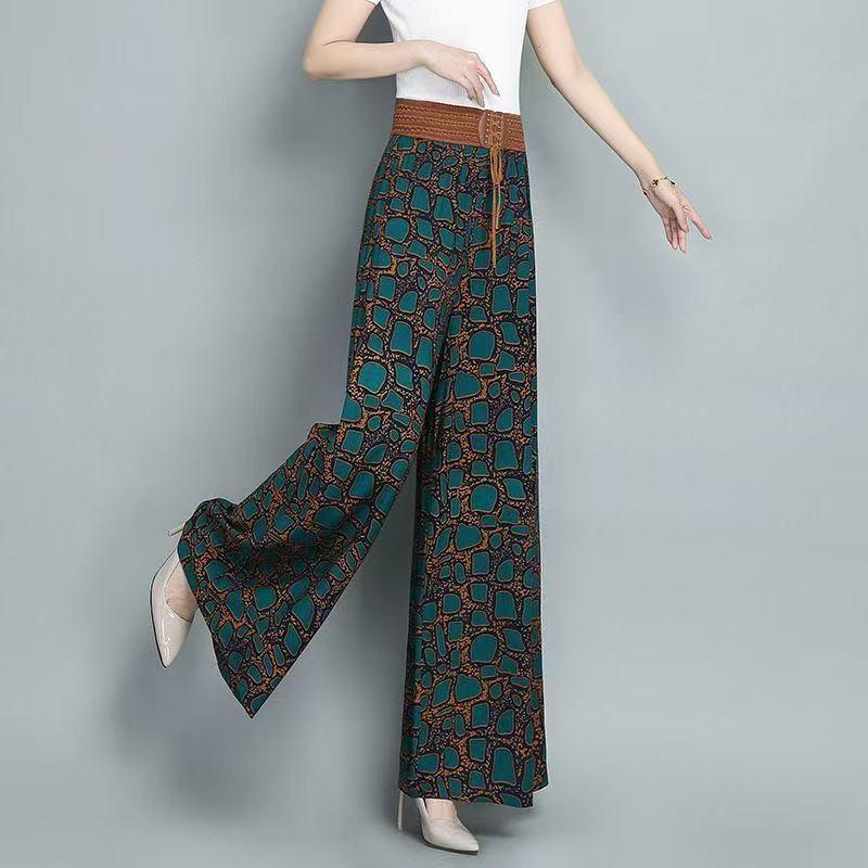 Product Introduction of Quần Culottes Ống Rộng, Hàng Mới Về, Thời Trang Thường Ngày Cạp Cao, Sọc, Thanh Lịch, Co Giãn, Dành Cho Mẹ Và Phụ Nữ, Thiết Kế In Hình, Giảm Giá Xả Hàng 2