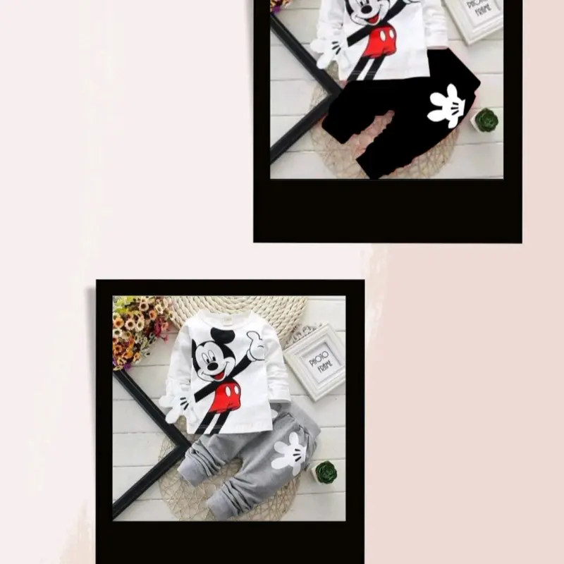 setelan anak Lengan panjang Mikimouse 1-9thn 4