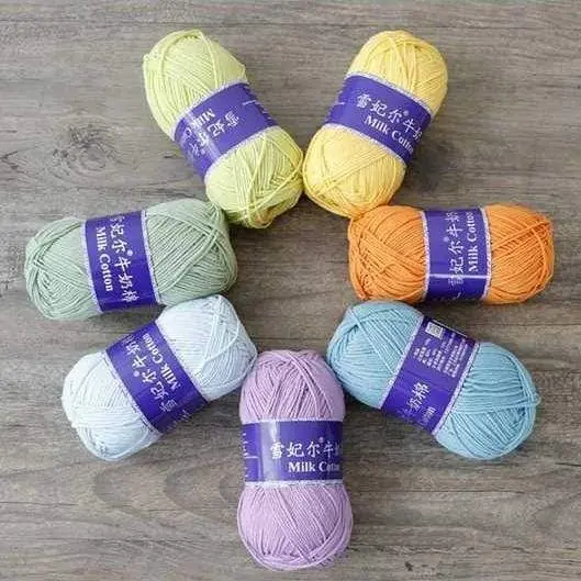 5ply Milk Cotton Crochet / Knitting yarn [SG ready stock]