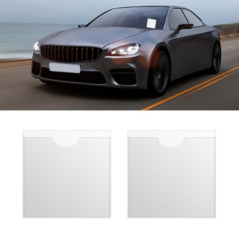 Permit Holder for Car Windscreen Square Parking Permit Holders for Permits Badges Passports Ticket & Note Holders 100mm 5