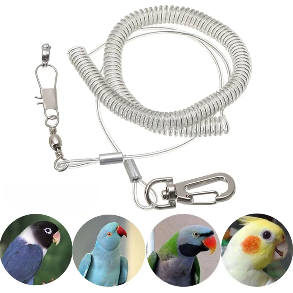 Portable Ultra-light Anti-bite With Leg Ring For Lovebird/Cockatiel/Macaw Flying Training Rope Parrot Harness Pet Supplies Bird Training Leash
