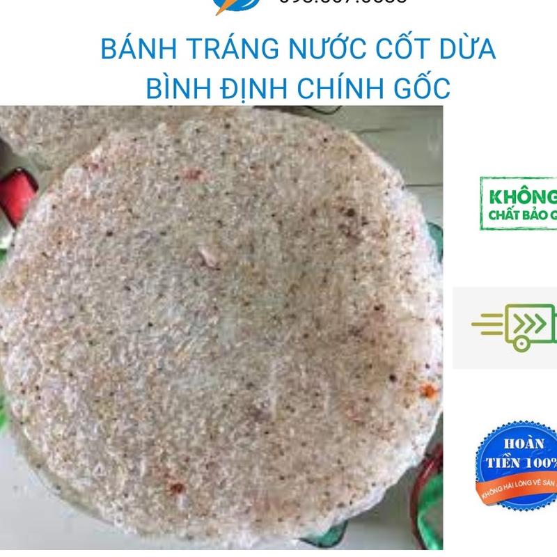 BÁNH TRÁNG NƯỚC DỪA BÌNH ĐỊNH HÀNG LOẠI 1 KHỔ BÁNH 25CM Food Thức Ăn