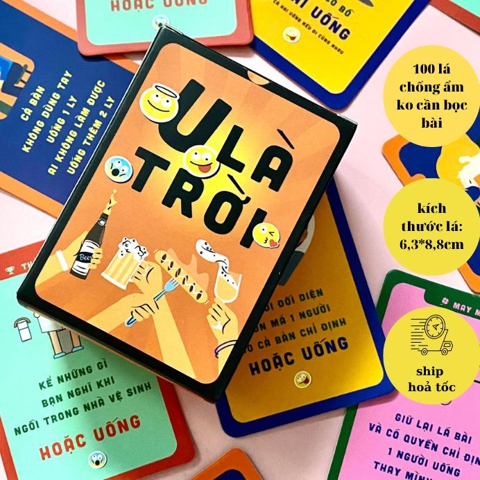 Bộ bài U Là Trời drinking game cho nhóm bạn nhậu nhẹt tụ họp liên hoan Thẻ Bài Cards 
