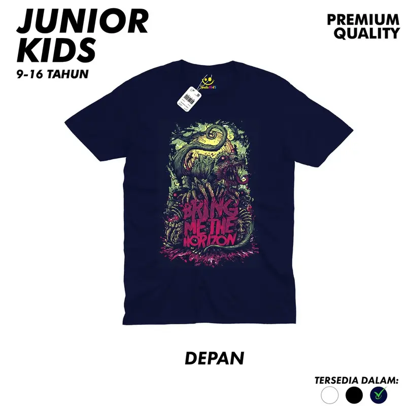 Kaos Junior Remaja Usia Tanggung 11-15 Tahun kaos band rock the beatles / iron maiden / bring me the horizon / black sabbath Branded Katun Distro Pakaian Anak Cowok Laki Laki Perempuan Anime Jepang Kartun Street Style Baju Fashion 7