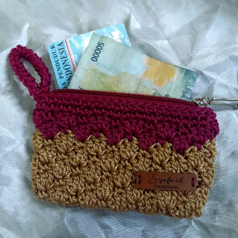 dompet rajut mini satu ruang by syafa Wadah/Dompet Koin 4