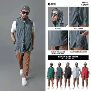 ROSAL Rompi Shalat Rosal Hoodie Zipper (Kurta Sholat Pakistan) M, L, XL, 2L, 3XL Jumbo Big size XXXL