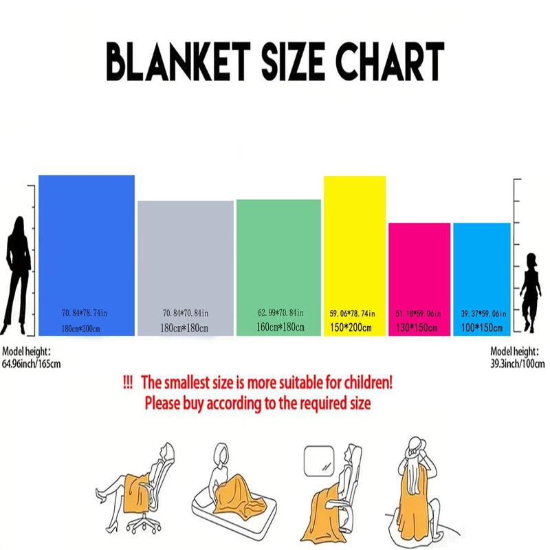 Floral & Letter Pattern Blanket, 1/2 Counts Soft Throw Blanket, Air-conditioned Room Blanket, Warm Nap Blanket for Home & Office, Gift for Mom 1