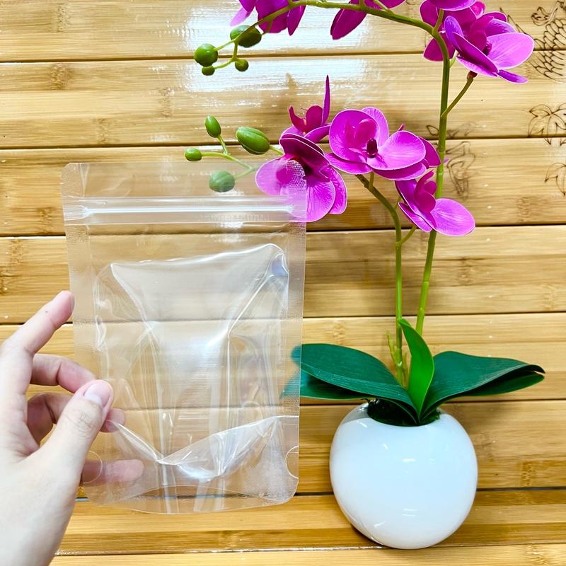  1kg zip đứng 2 mặt trong túi zipper đáy đứng 2 mặt trong đựng thực phẩm 