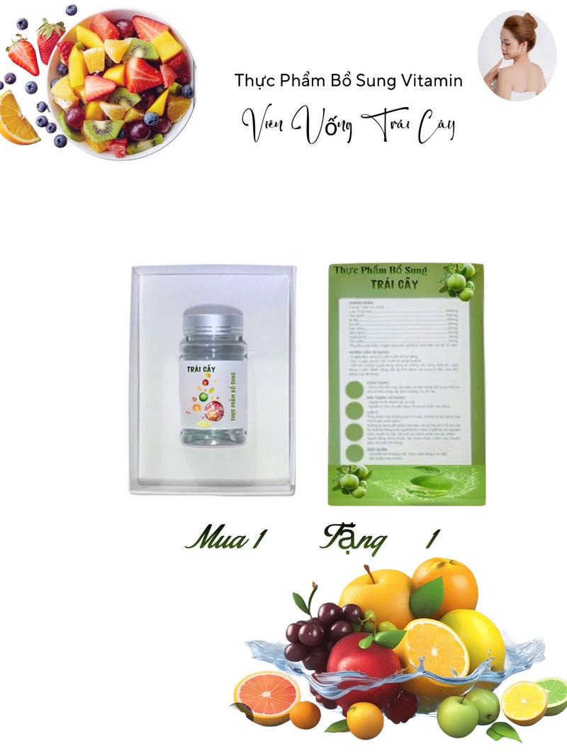 Product Introduction of Combo TMTH Thực Phẩm Viên Uống Trái Cây Hỗ Trợ Bổ Sung Vitamin Từ Trái Cây  Rau Củ_ Thực Phẩm Bổ Sung Hỗ Trợ Sức Khỏe 0