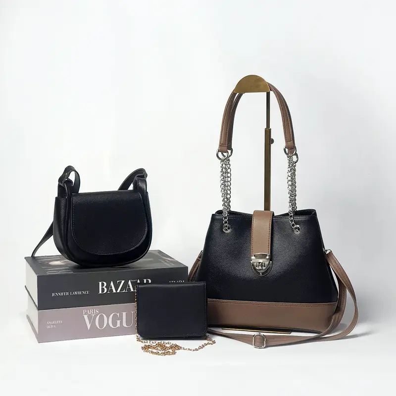 IZNADA BAGS - Paket Bundling Tas Selempang Wanita Tote 100rb dapat 4 Tas Tersedia Warna Hitam Full Ransel Backpack 5