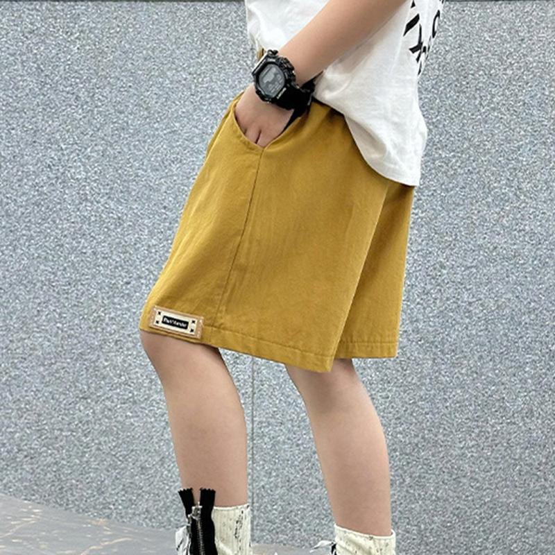 Product Introduction of 【COD】Children's And Boys' Shorts Cargo Pants And Work Pants OOTD Kids Bottom Plain Short For Kids Boy 2-9 Years Old Casual Cotton Shorts For Boys Vintage Hip-hop Korean Style 16