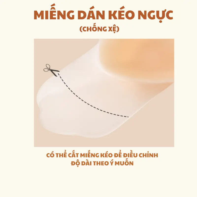 Miếng Dán Nâng Nguc Silicone Cài Trước Dán Siêu Chắc Không Tuột YUKI STORE 0138 5